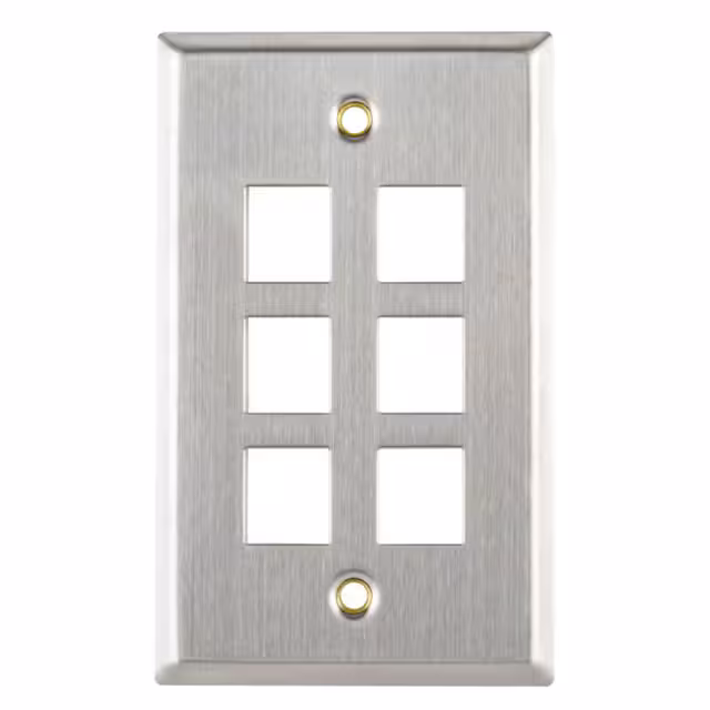 FPSIX-SS HellermannTyton  Keystone Faceplates Frames